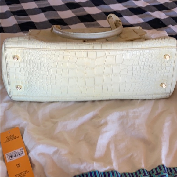 Tory Burch 797 Large Top ZIP Satchel yellow creme - Picture 8 of 14